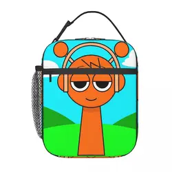 Incredibox Sprunki Insulated Lunch Bag for Children Office Funny Game Storage Food Box Multifunction Cooler Thermal Lunch Box