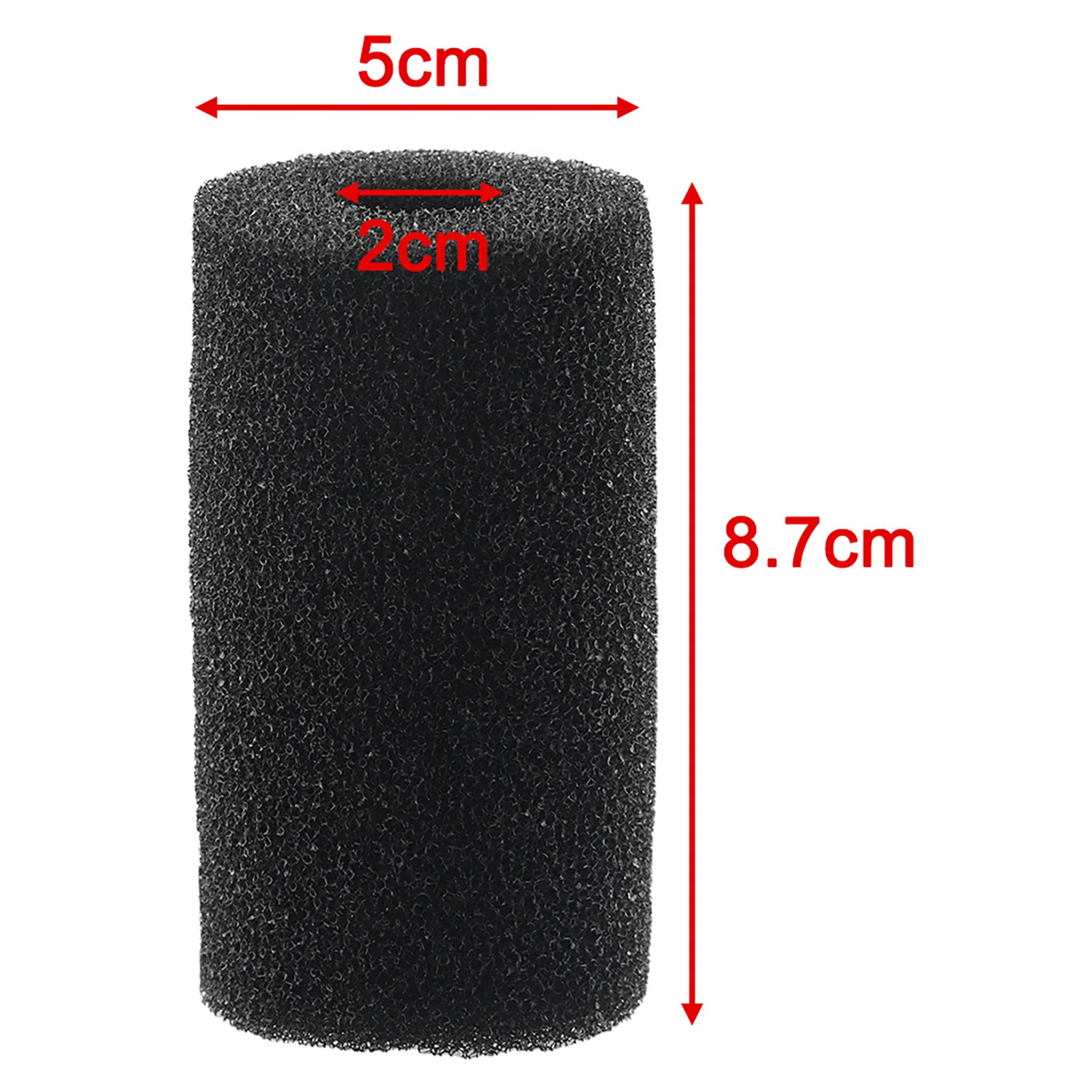 Protección cubierta de filtro de acuario camarones algodón pecera red estanque esponja protectora 8,7x5cm bioquímico práctico