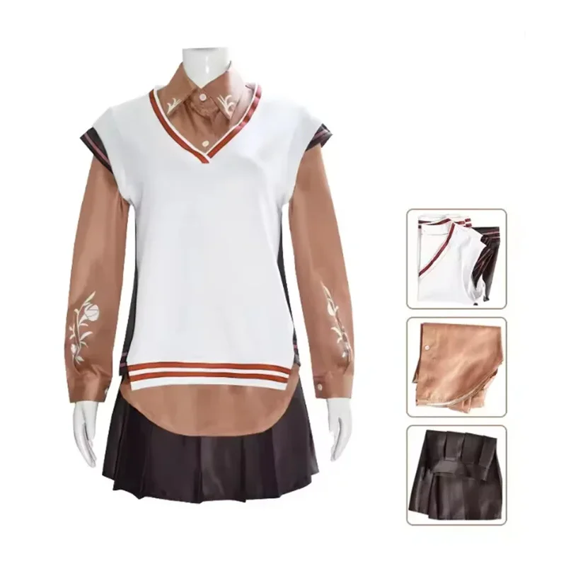 

Autumn Anime Project Sekai Colorful Stage Kusanagi Nene Cosplay Costume Blouse Skirt Uniform Full Set Dress Halloween Clothing