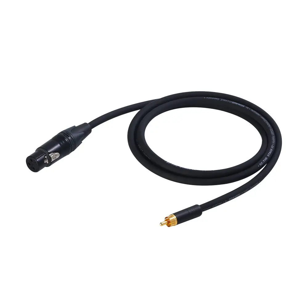 German SOMMER CABLE Su Mo XLR male to RCA plug adapter XLR female to RCA