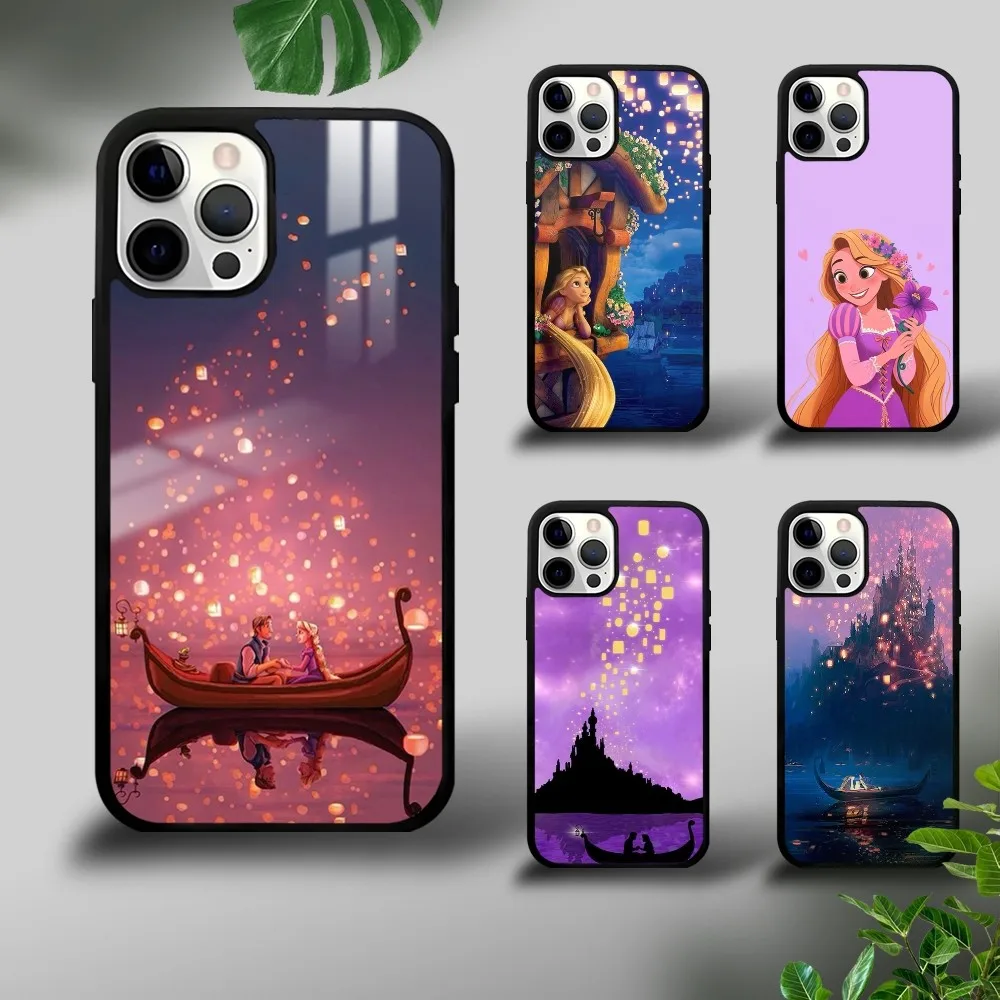 Movie Tangled Rapunzel Phone Case For iPhone 16 15 14 13 12 11 Pro Xs Max Mini Plus Celulares Hard Funda