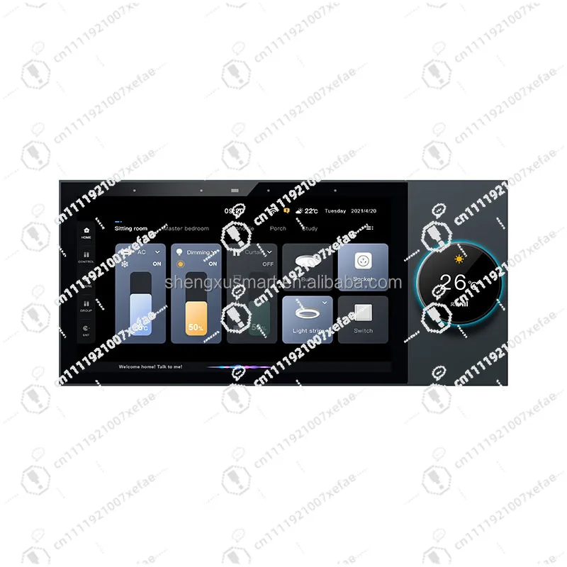7-Inch Smart Home Control Wall Amplifier with Touchscreen Home Automation System Smart Home