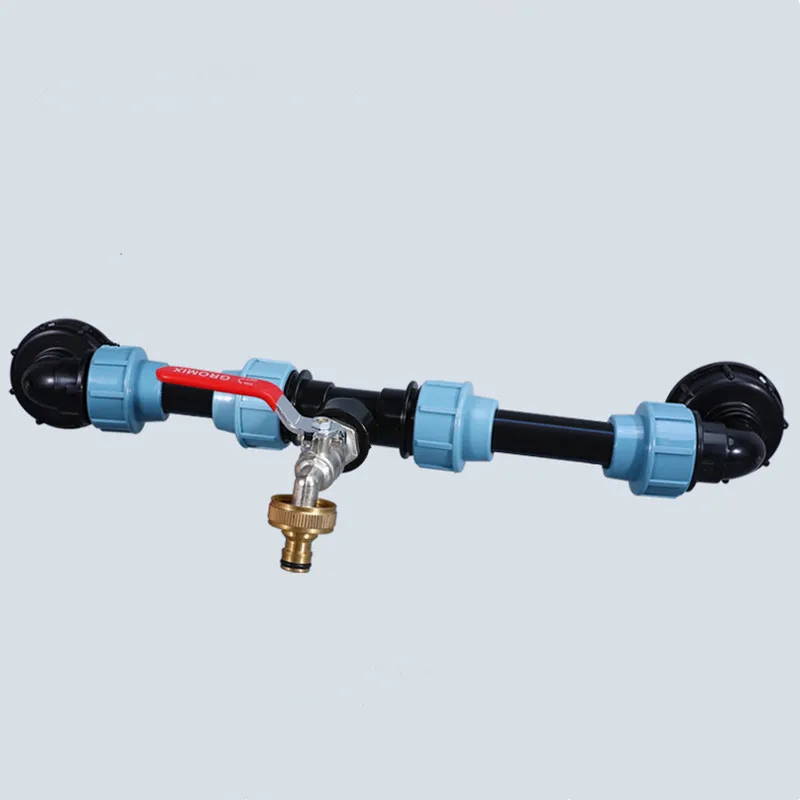 Plastic PE Water Pipe Quick Connection 20/25/32mm Straight Connectors IBC Tank Adapter Plumbing Pipe Fittings