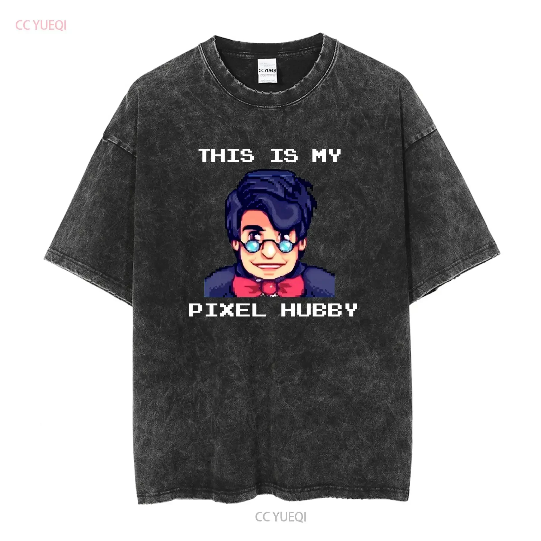 Morris Stardew Valley T Shirt Pixel Hubby Farming Harvest Moon Video Game RPG for Gamer long or short sleeves vintage Washed