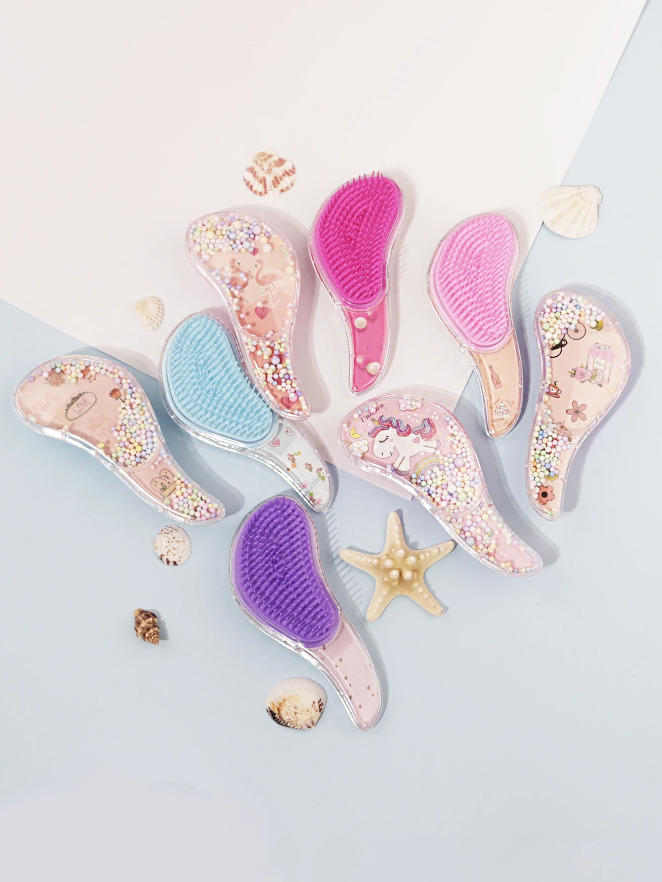 

1PCS cartoon detoxification comb, anti-static massage hair brush, air cushion hair brush, salon hairdresser hairstyle tool