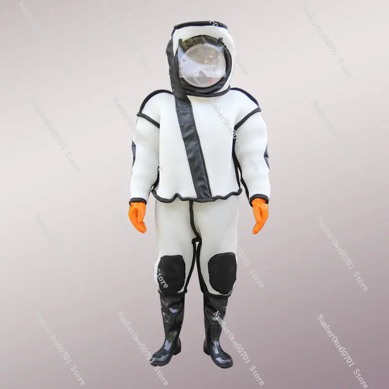 Ventilated Beekeeping Suit Full Body Protective Outfit Thick Breathable Anti Wasp Garment For Hornet Catching Summer Use