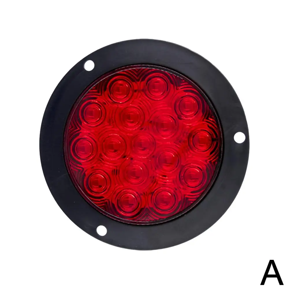 Car Round LED Rear Tail Light Brake Stop Side Marker Trailer Lamp Reflector Truck Warning Reverse Running Indicator ﻿ P0P1 - view 5