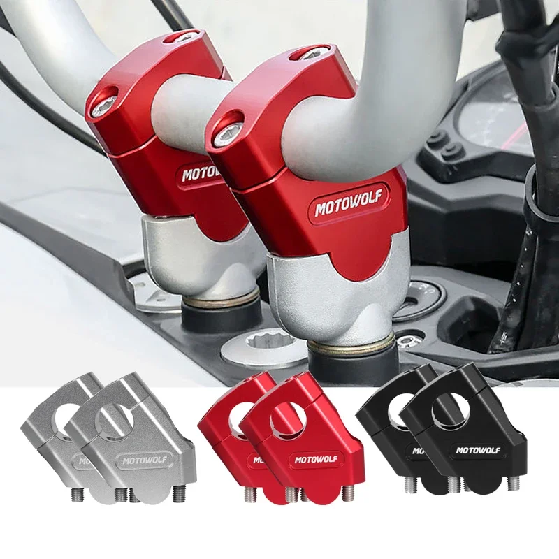 

Universal Motorcycle Handlebar Riser Clamp, 28mm & 22mm for Honda, BMW R1200GS, Yamaha MT07/MT09