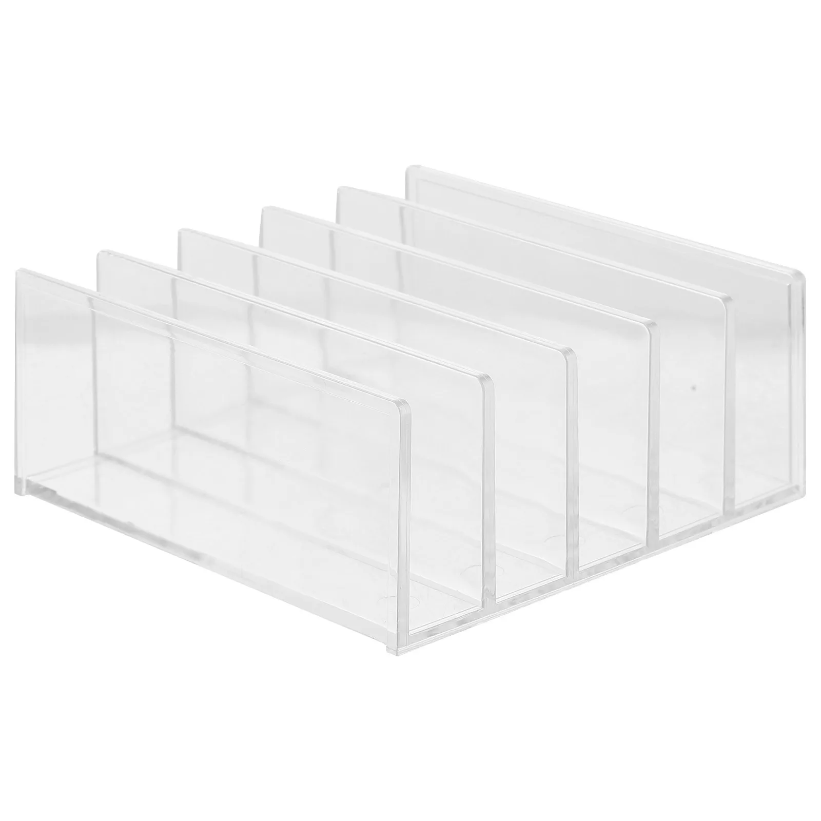 

Transparent Acrylic Bookend Desktop Book Organizer Book Holder File Organizer for Office Living Room Bookshelves