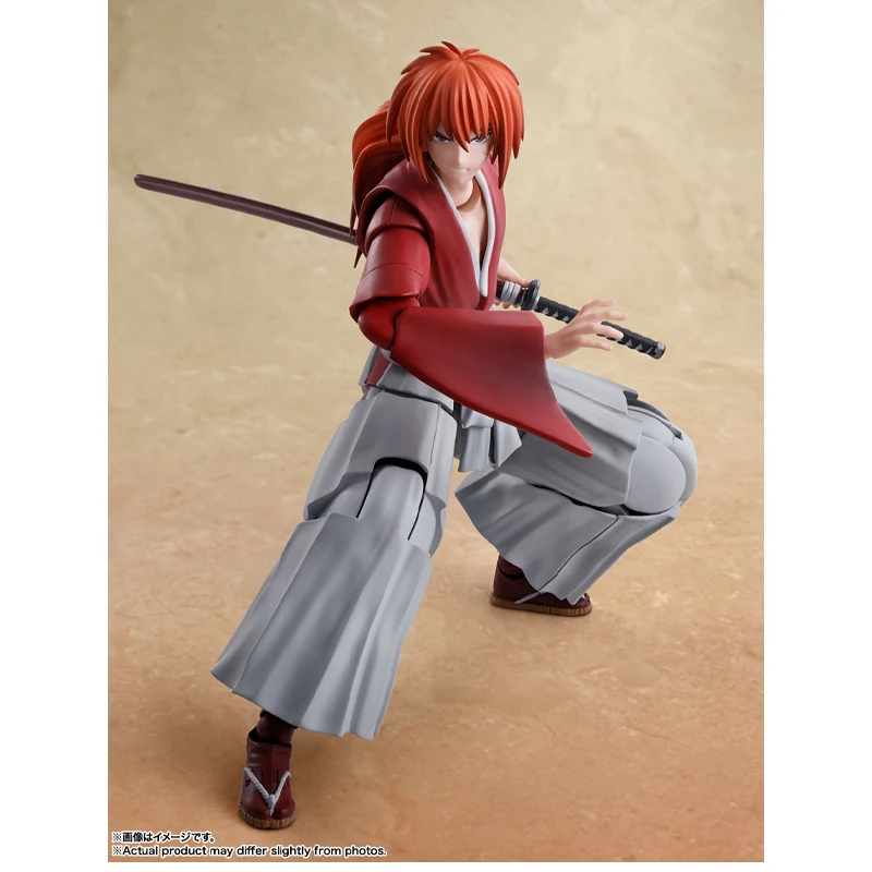 Bandai Original y genuino SHF ROGUE KENSHIN serie figuras de acción de juguete para niños niñas niños regalo de Navidad modelo coleccionable