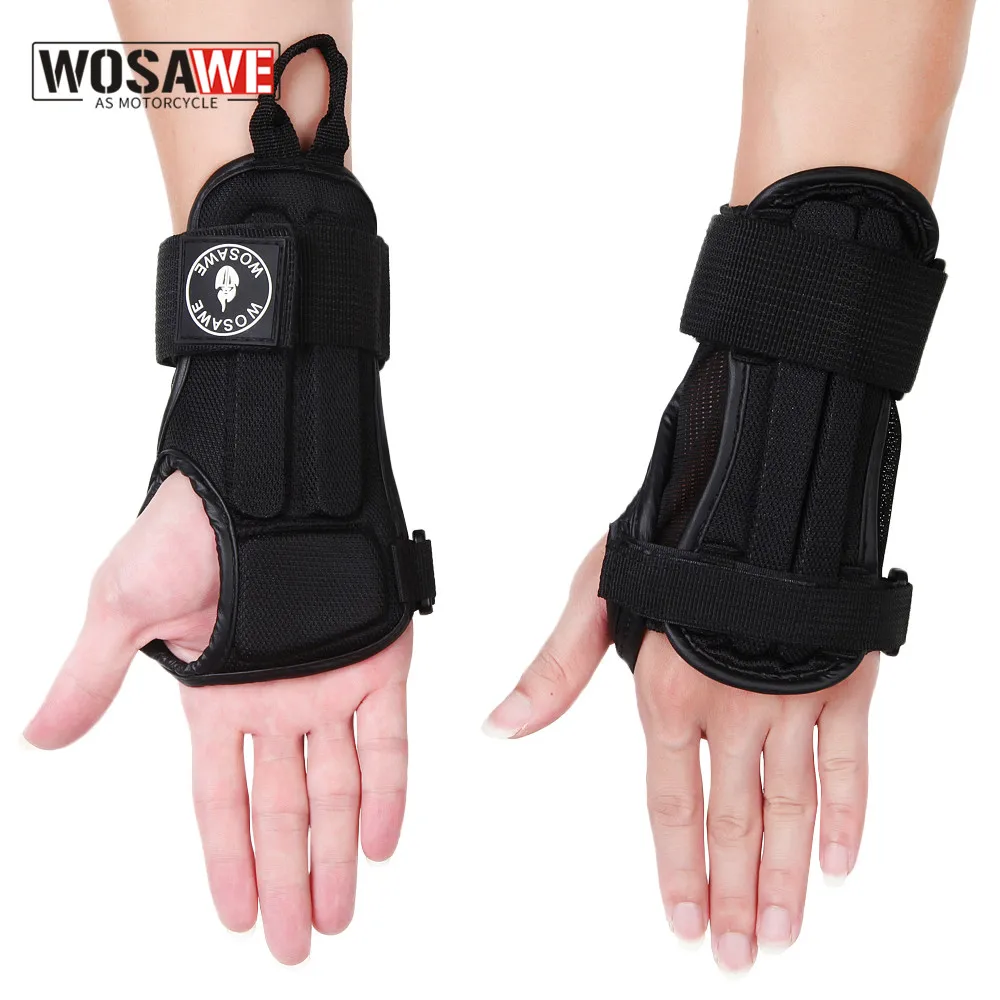 

WOSAWE Motorcycles Protecting Palms Sports Hand Protector Wrist Support Skiing Armguard EVA Protective Palm Padded Hand Guards