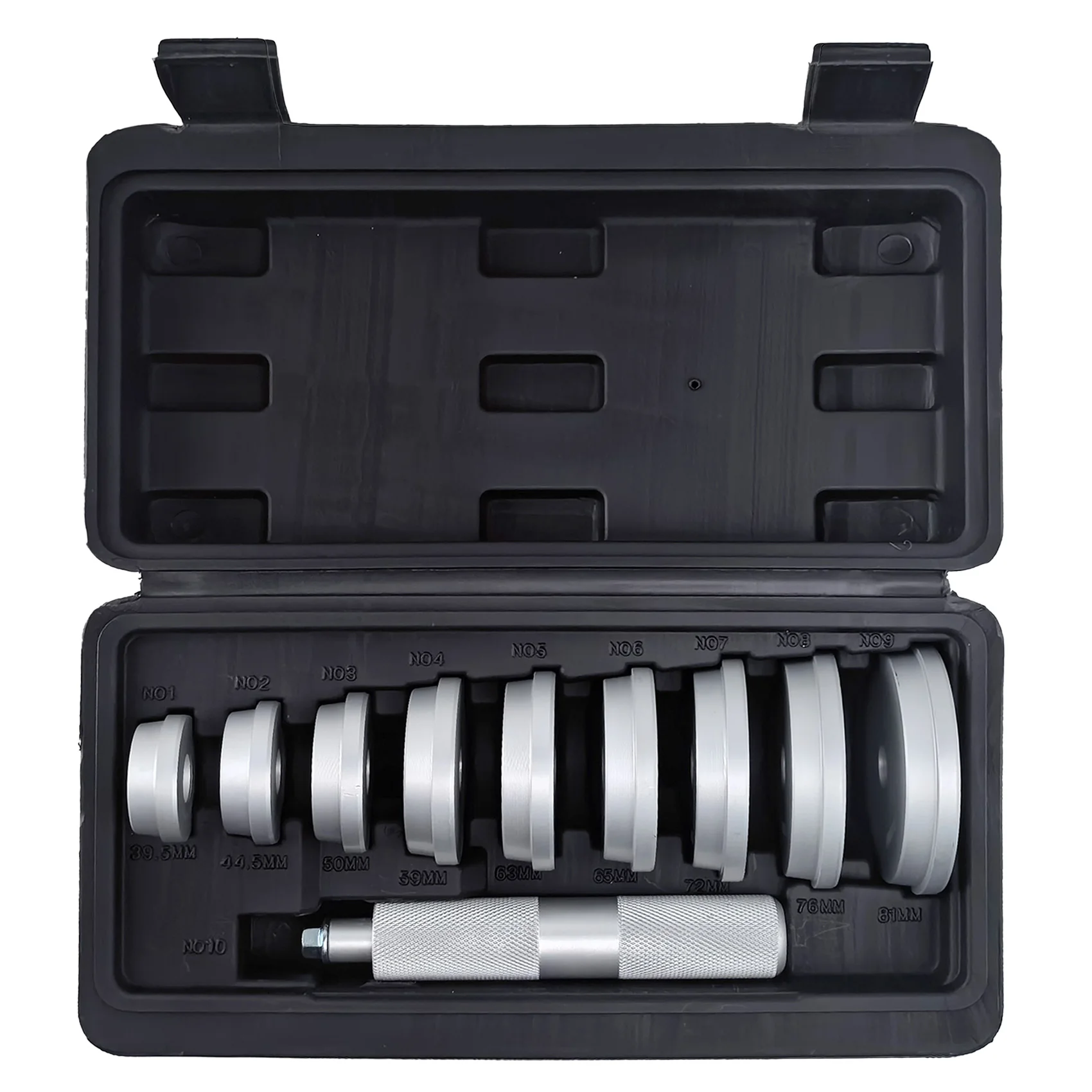 10 Pieces of Oblique Bearing Disassembly and Installation Tools, Wheel Bearing Removers, Bushing Rubber Sleeve Press-In Tools