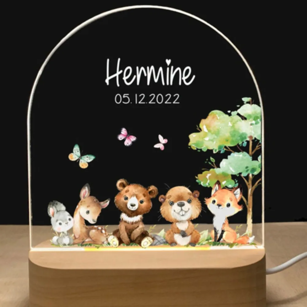 Personalized Pattern Engraved  7 colorful Acrylic Photo Frame Display Gifts and Home Decorations  Children's Bedroom Decorative