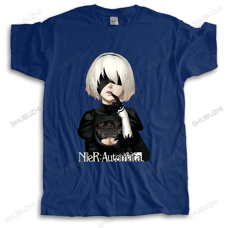 Футболка мужская с коротким рукавом, тенниска из хлопка, майка с героями игры 2B YoRHa No. 2 типа B, Прямая поставка