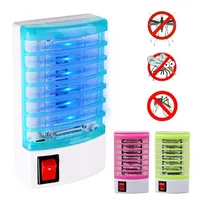 Practical LED Socket Electric Mosquito Repellent Fly Bug Insect Killer Trap Night Home Lamp Zapper Rodent Repeller EU US Plug