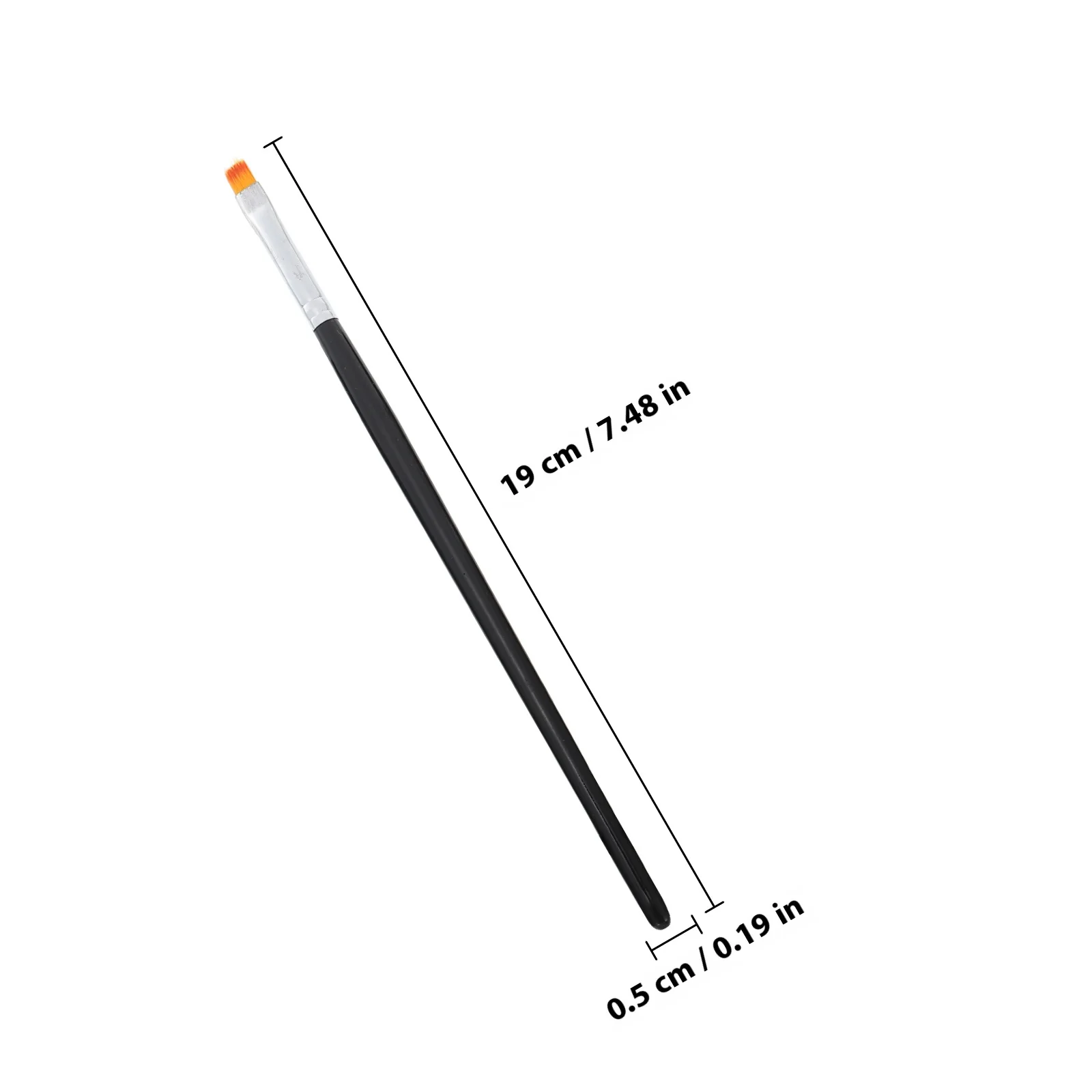 Zestaw 8 pędzli do zdobienia paznokci z ergonomicznym uchwytem do naturalnych i sztucznych paznokci, do malowania i precyzyjnych detali, zestaw pędzli do paznokci.
