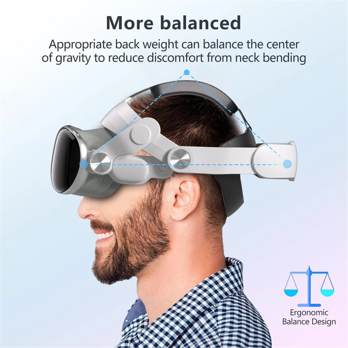 جديد 3C-لعصابات الرأس حزام رأس مريح قابل للتعديل لعصابة الرأس لتخفيف الضغط VR V3