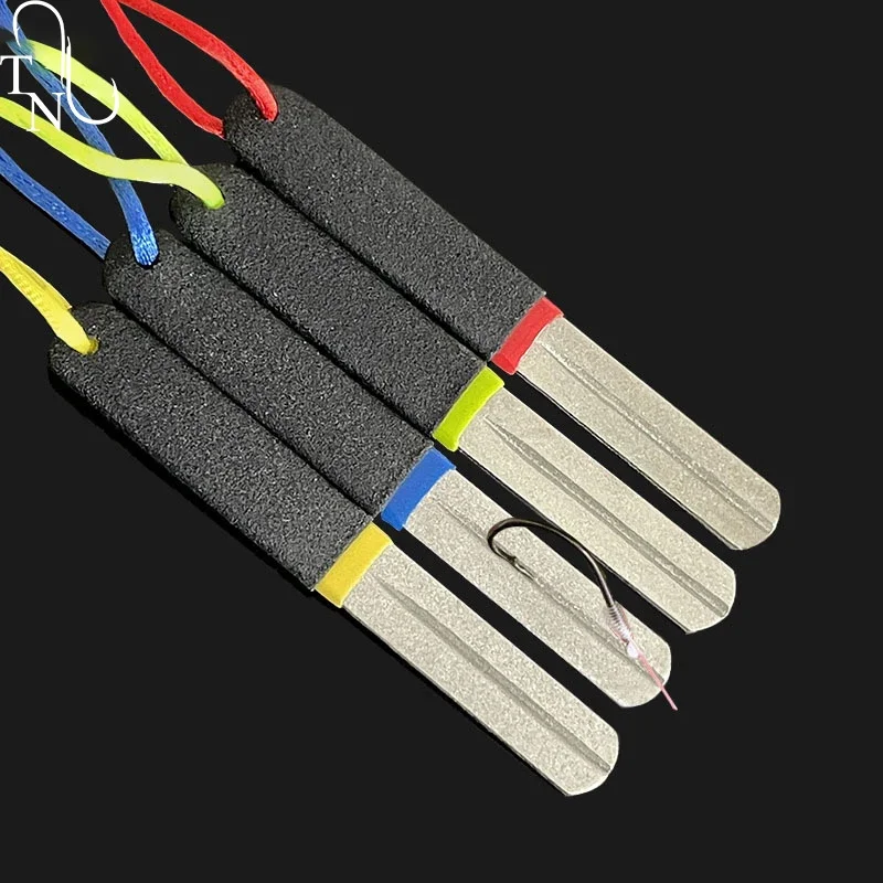 TN109 10cm 20g Afilador De Anzuelos Hook Grinder Fishing Hook File Line Double Sided Diamond Fishing Hook Sharpen - Image 4