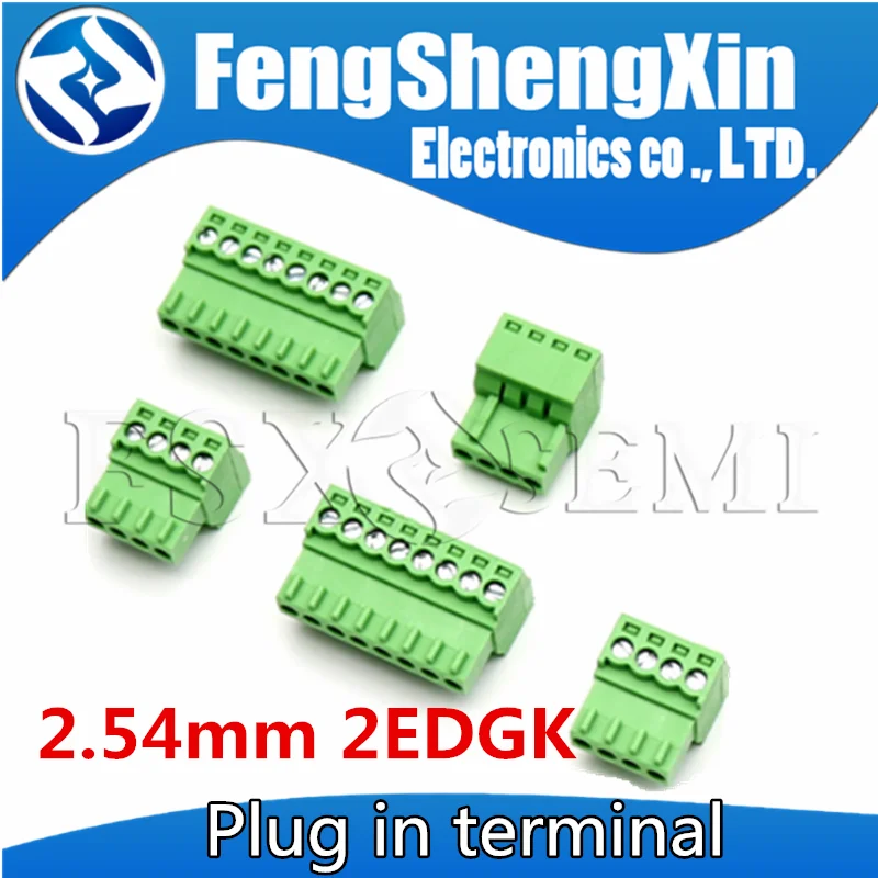 KF2EDGK 2.54mm 2EDGK Plug in terminal connector plug Pluggable connection terminal 2P 3P 4P 5P 6P 7P 8P 9P 10P 12P 14P 16P