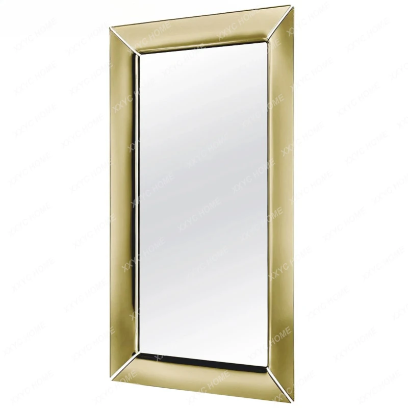 AA fashion mirror baking curved full-length mirror clothing store fitting floor-to-ceiling full-length mirror