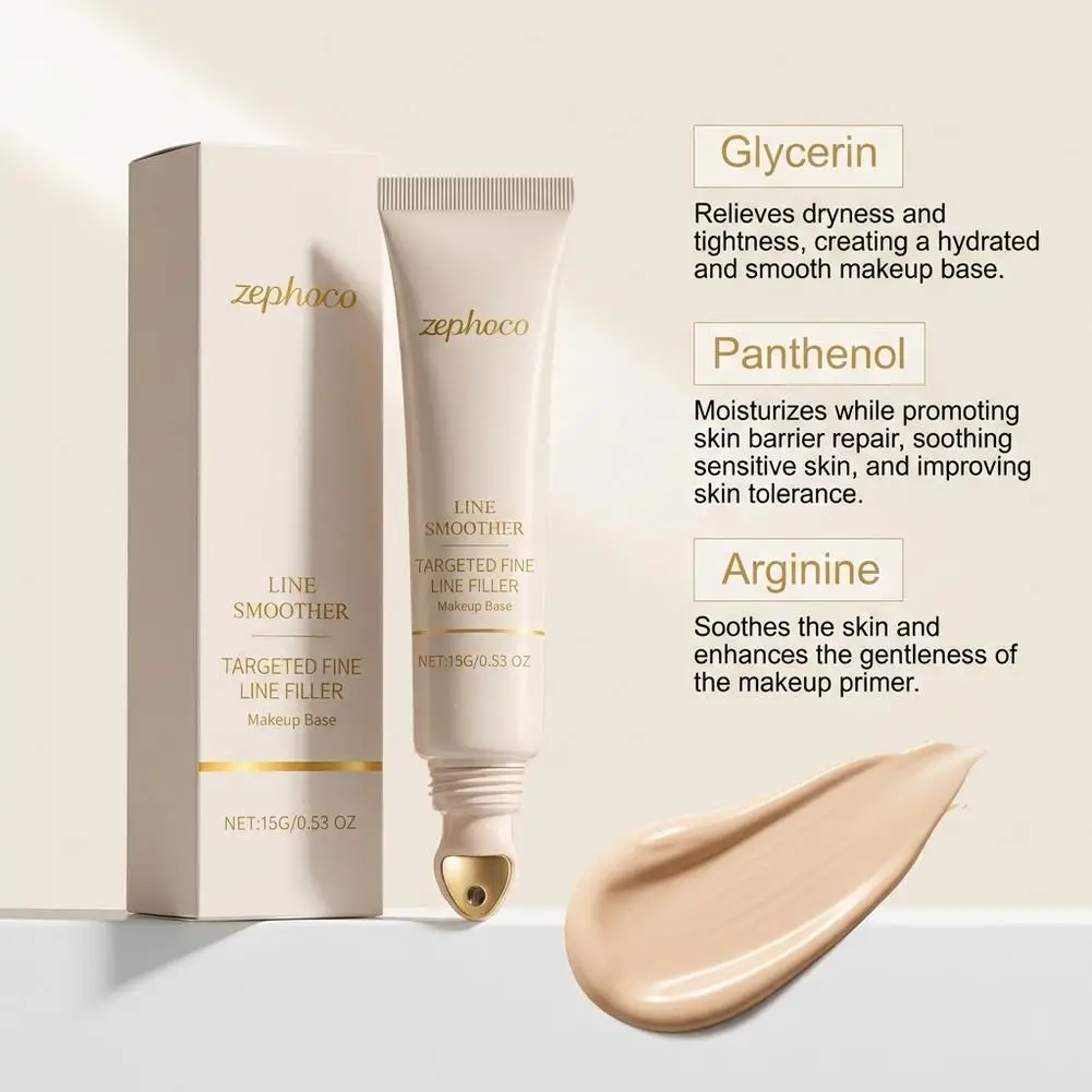 Fine Line Filler Lifting Cream Instant Moisturizing Smooth Wrinkle Shrinks Pore Blur Primer For Eye Bag Facial Skin Care 15g