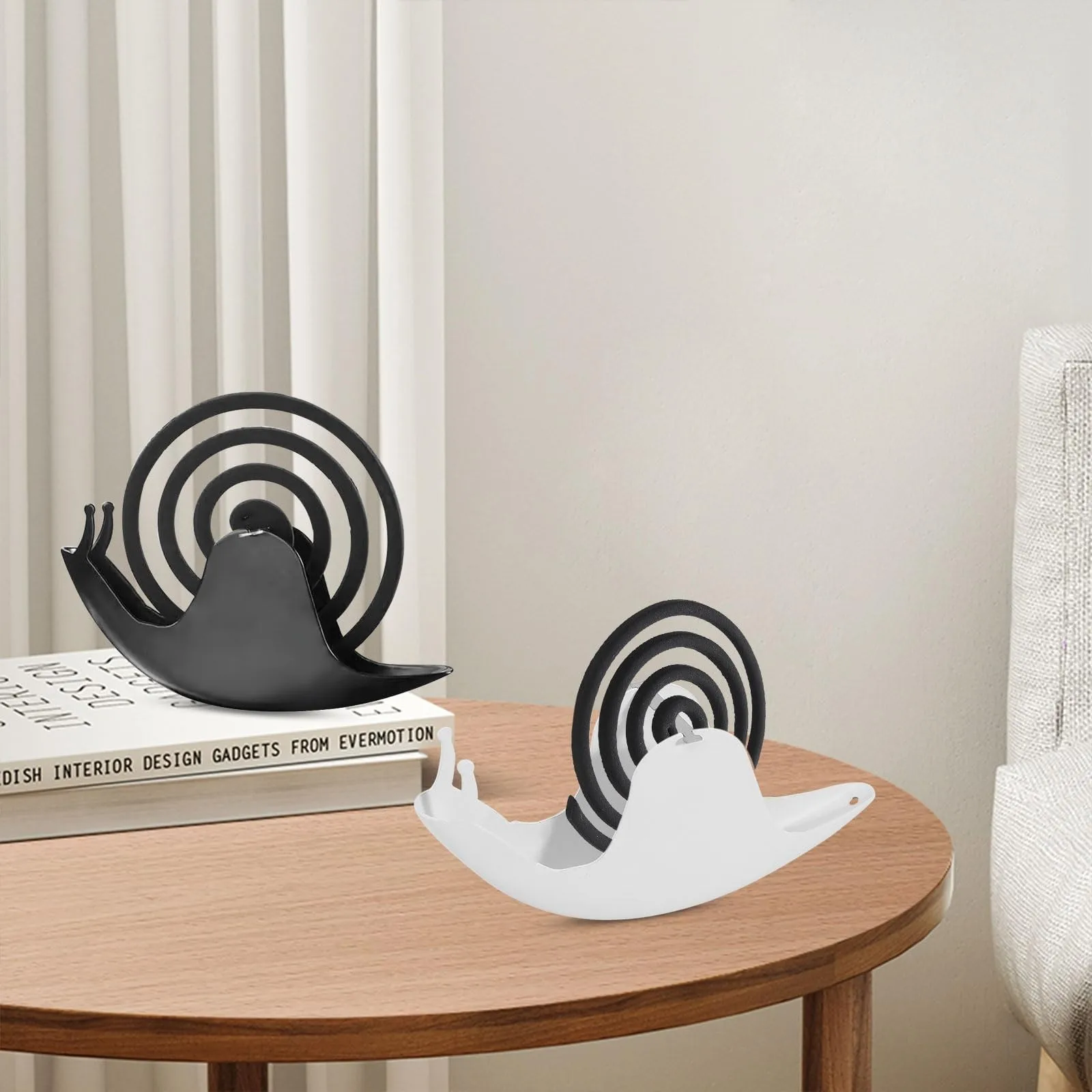 Snails Mosquito Coil Holder With Tray Nordic Style Spiral Summer Day Iron Mosquito Repellent Incenses Rack Plate Home Decor