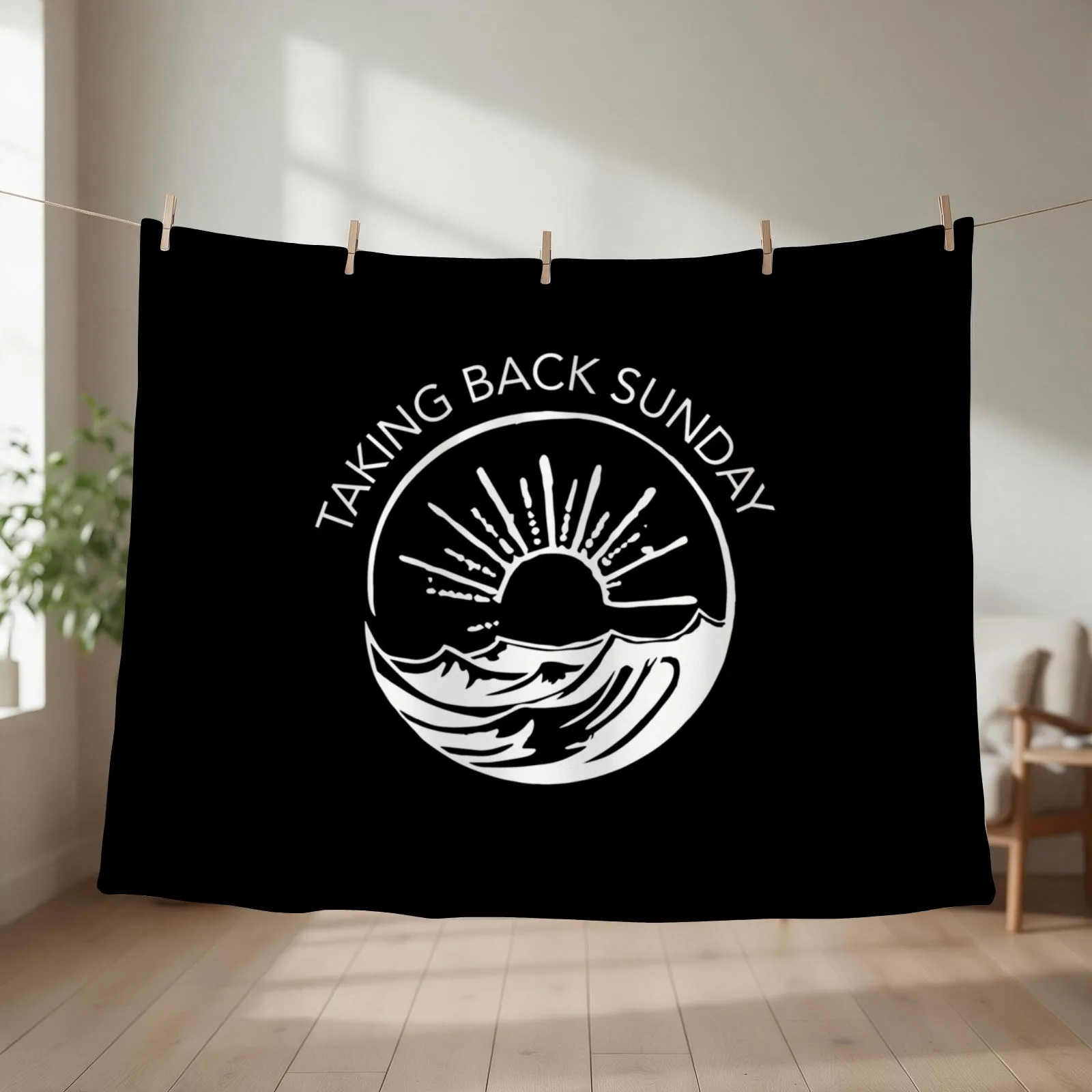 Taking Back Sunday - Ice Cream Sundae Throw Blanket couch cozy soft plush fuzzy picnic outdoor blanket