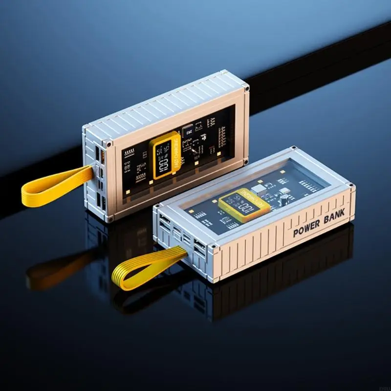 E8BA 20000MAH быстрая зарядка мобильная адаптер питания со светодиодным дисплеем и вспомогательным аккумулятором ночного света