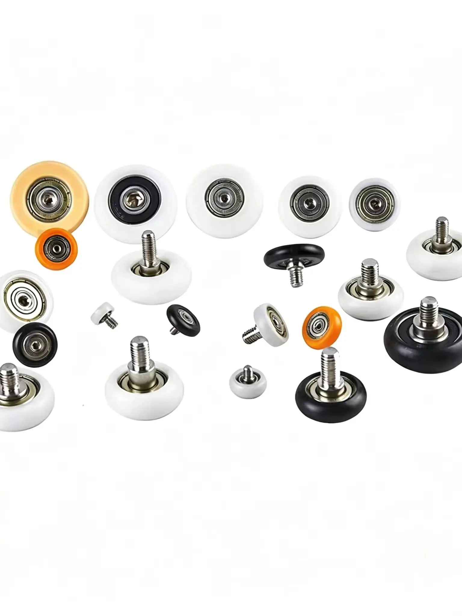 625 arc pulley 5*22*7 plastic-coated bearing rubber-coated bearing pulley roller small nylon wheel outer ball