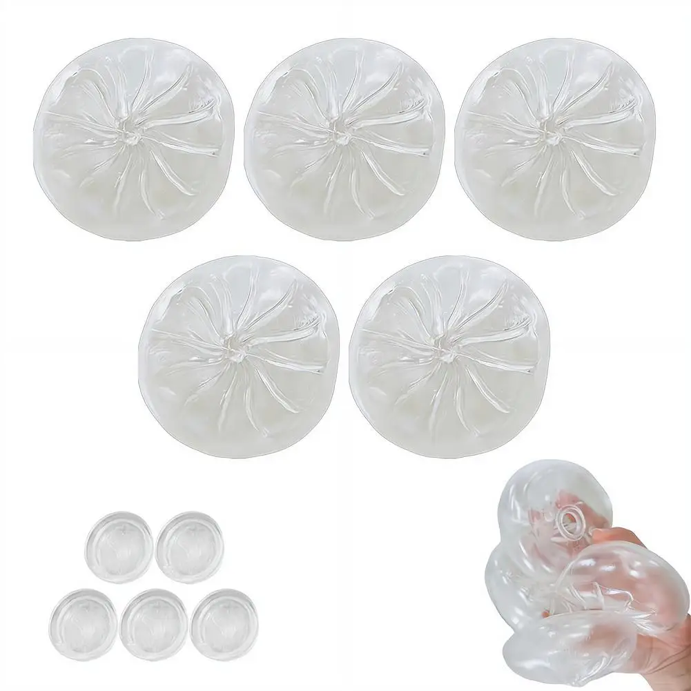 Transparentes DIY Dampfbrötchen Stressabbau-Spielzeug, Weiches Quetschbares Squishy zur Angstlinderung, Kreatives Entspannungs-Fidget-Spielzeug