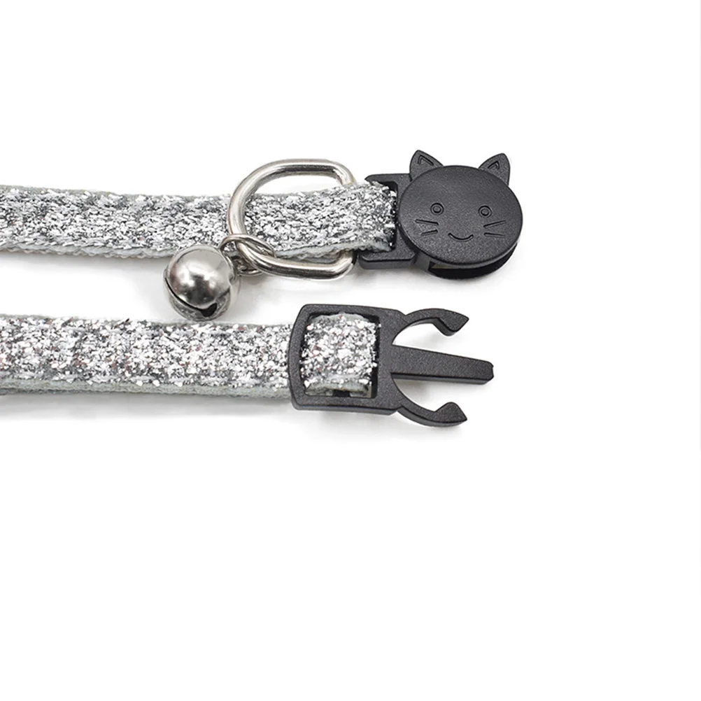 

2Pcs Pet Collar Adjustable Bell Design Comfortable Durable Safety Clip for Dogs Cats Fashion Felt Collar Pet Supplies