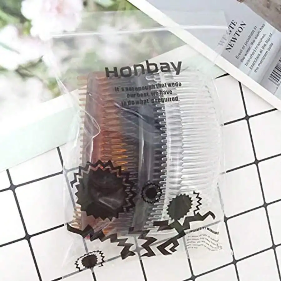 

12PCS Plastic French Side Hair Combs Flexible Durable Twist Hair Clip 29 Teeth 3 Colors