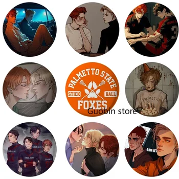 58 mm The Foxhole Court Button Pin Foxes Palmetto State Badge Fight Because You Don Know How To Die Brosche Tasche Dekor Fans Geschenke