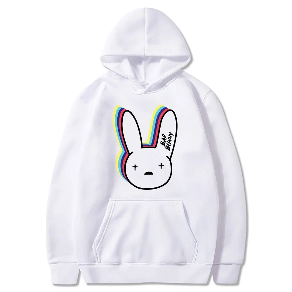 Hot Bad Bunny Funny Hoodies  Clothes Casual Pullover Harajuku Sweatshirt Men/women Hooded Hoody Hip Hop Hoodie Sweatshirts