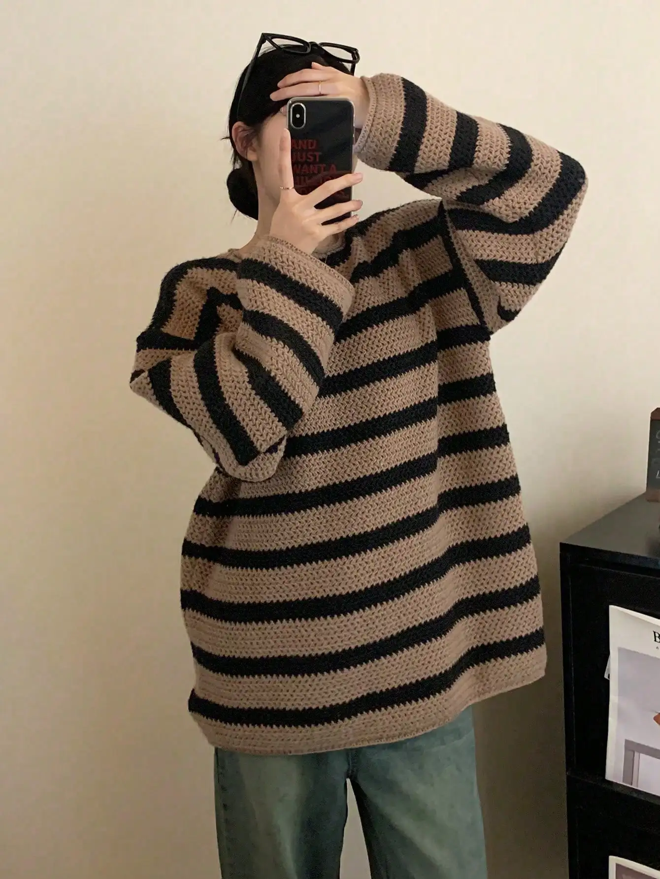 Autumn High-End Wear Stripesd Knitwears for Women 2024 New Spring and Autum Fashionable and Unique Tops