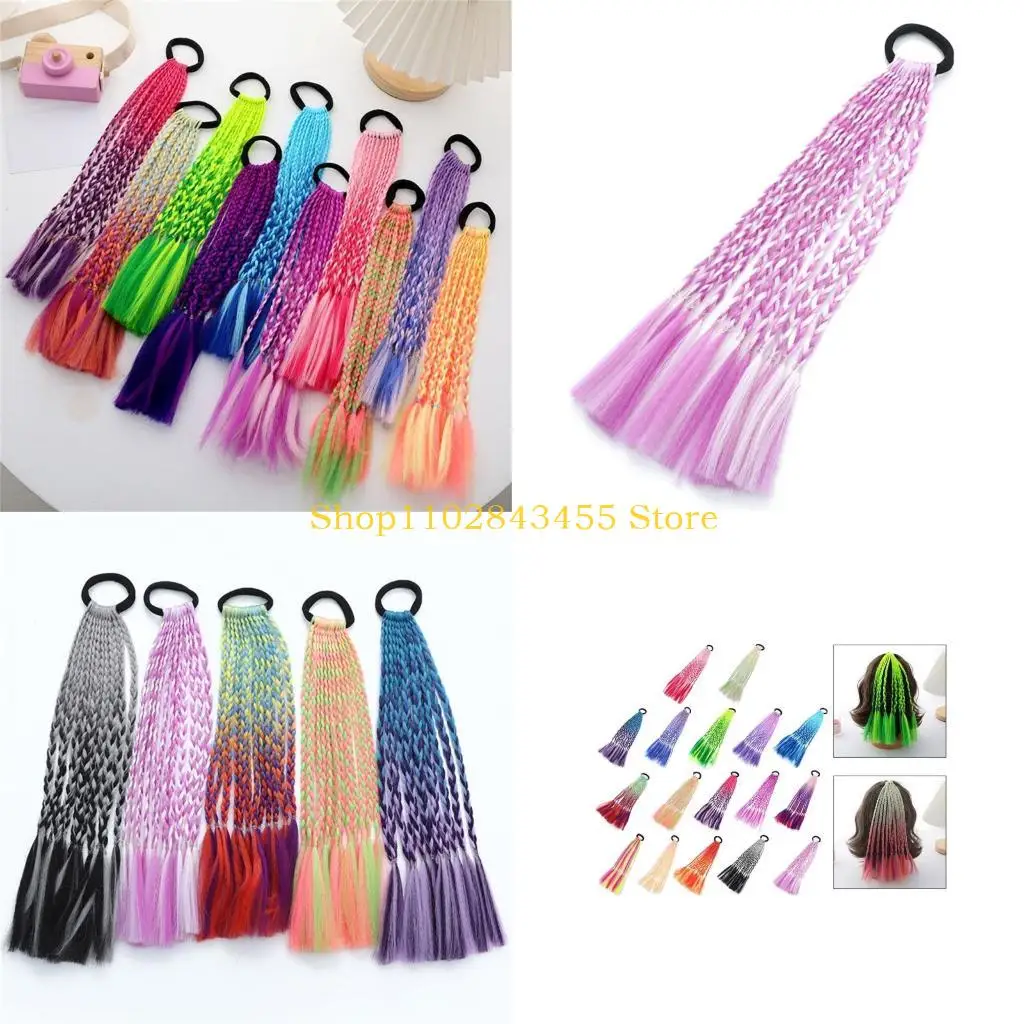 49MC Stylish Colored Braid Extensions for Unique Hairstyles Festival Hair Braids Decors Suitable for Parties and Daily Wear