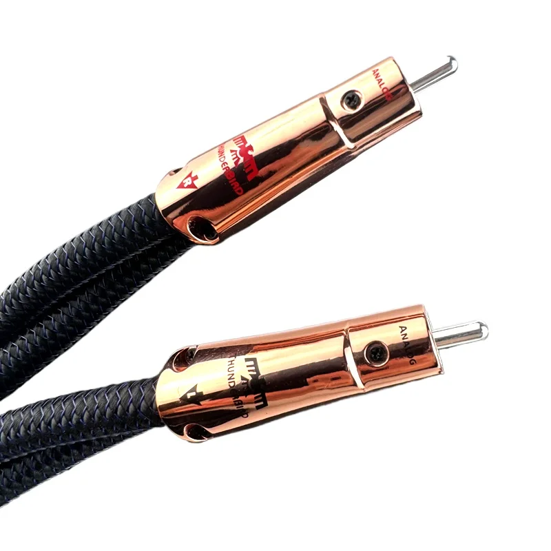 ThunderBird RCA Cable Solid-Copper (PSC+) PSC+ HiFi Audio Power Amplifier Interconnect Signal Cable with 72V Battery