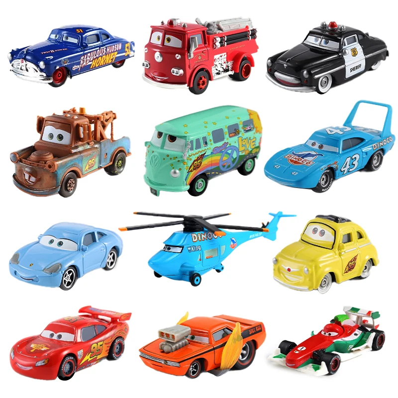 Disney Pixar Cars 2 Car 3 Lightning Mcqueen Toy Mater metal Model mini Collection 1:55 Diecast Vehicles Alloy For Children Gift