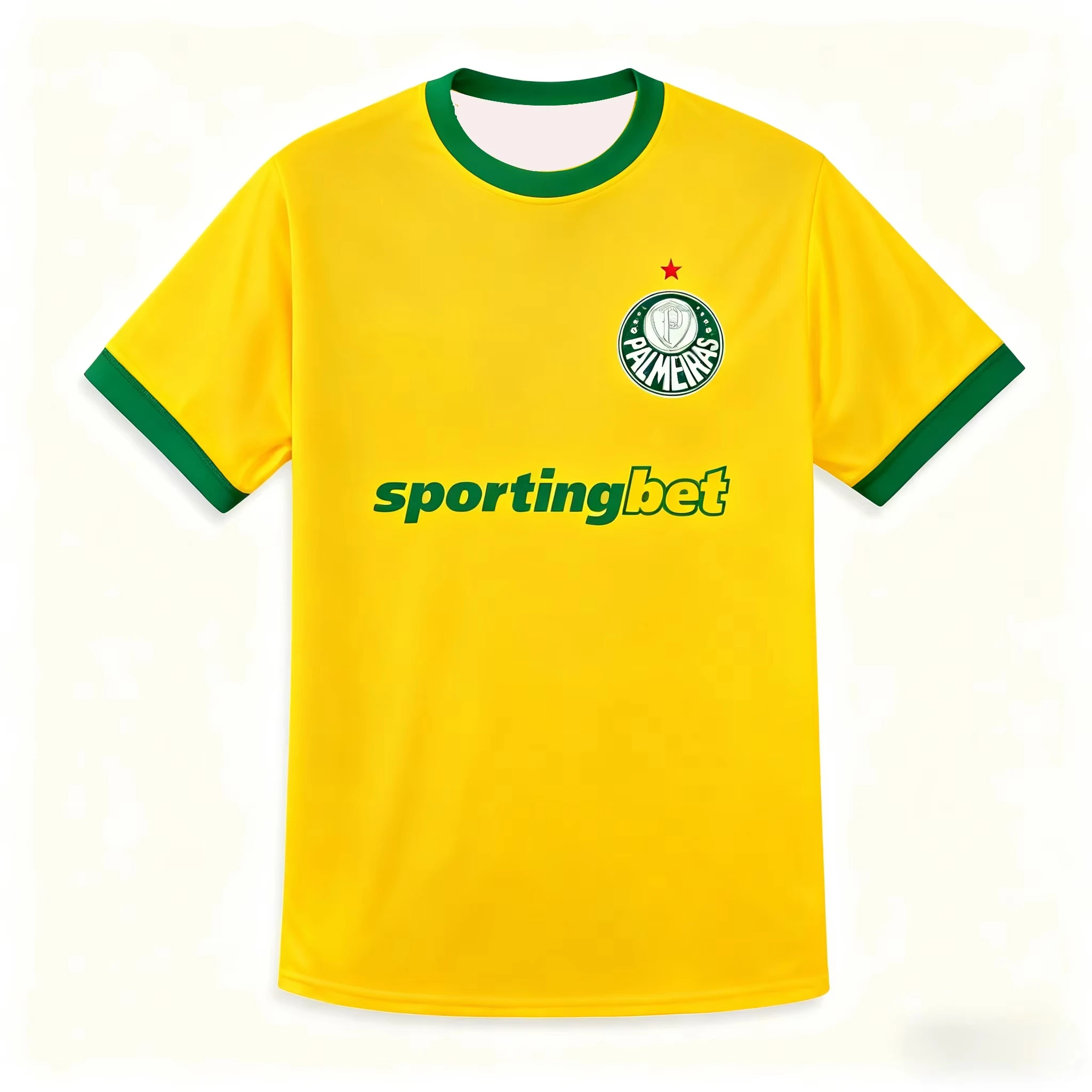 تي شيرت ريترو الأكثر مبيعًا لعشاق كرة القدم البرازيلية في عام 2026، جيرسي مطبوع ثلاثي الأبعاد سريع الجفاف وجيد التهوية