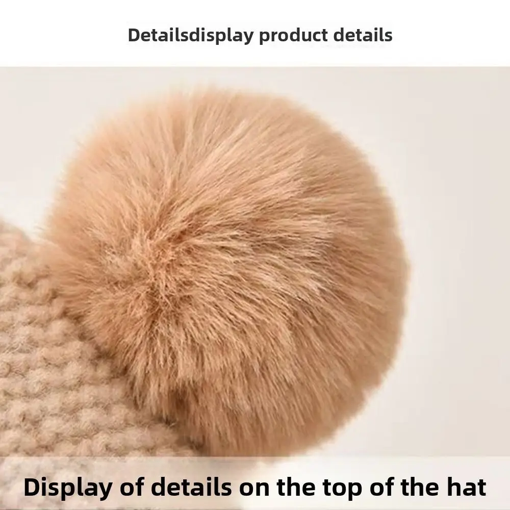 

Beanie Cute Design Hat Windproof Cotton Fabric Winter Beanie Crochet Style Warm Material Children's Woolen Hat Autumn Season