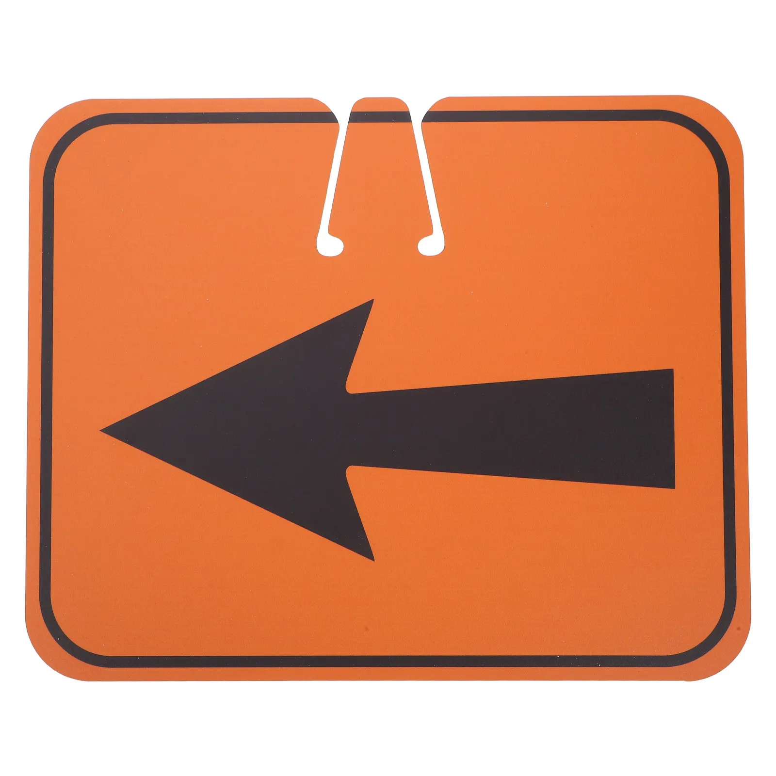

Traffic Arrow Orange Sign Road Cone Top Directional Left Right Arrow Sign for Road Barricade Outdoor Construction Heavy Duty