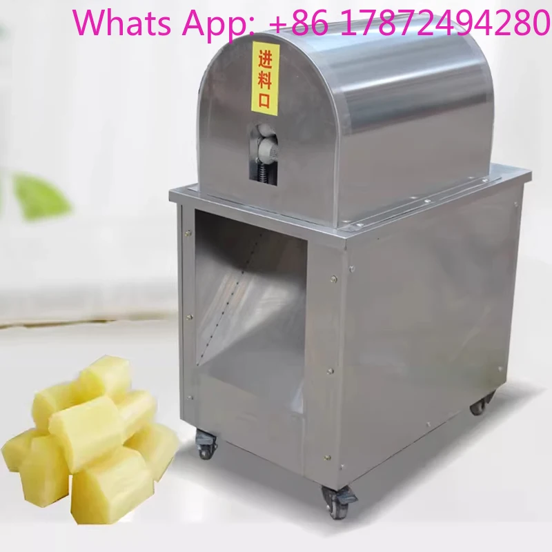 Compact Sugarcane  Fully Automatic Sugarcane Peeling and Cutting Machine All-in-One Peeling and Cutting Unit