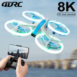 4DRC NEW V33 8K Mini Drone 4K profession HD Wide Angle Camera 360° protection WiFi FPV Drones Height Keep RC Quadcopter Gift Toy