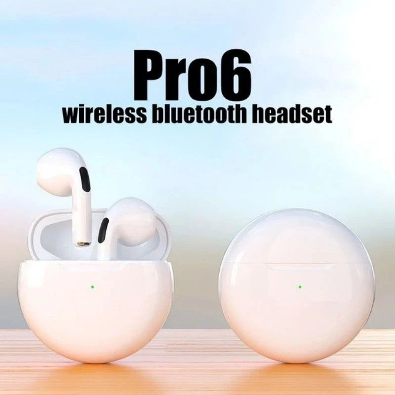 Cuffie Wireless Air Pro 6 TWS con microfono Fone auricolari Bluetooth cuffie sportive da corsa per auricolari Apple iPhone Xiaomi Pro6