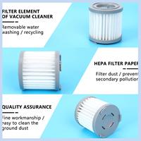 MLGB-7Pcs HEPA Filter For JIMMY JV51/53 Handheld Cordless Vacuum Cleaner HEPA Filter Gray Replacement Filter