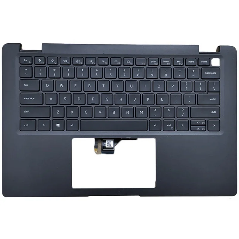 Imagem -03 - Laptop Palmrest Keyboard Case Eua Versão Inglês Upper Cover Novo Latitude 7410 E7410