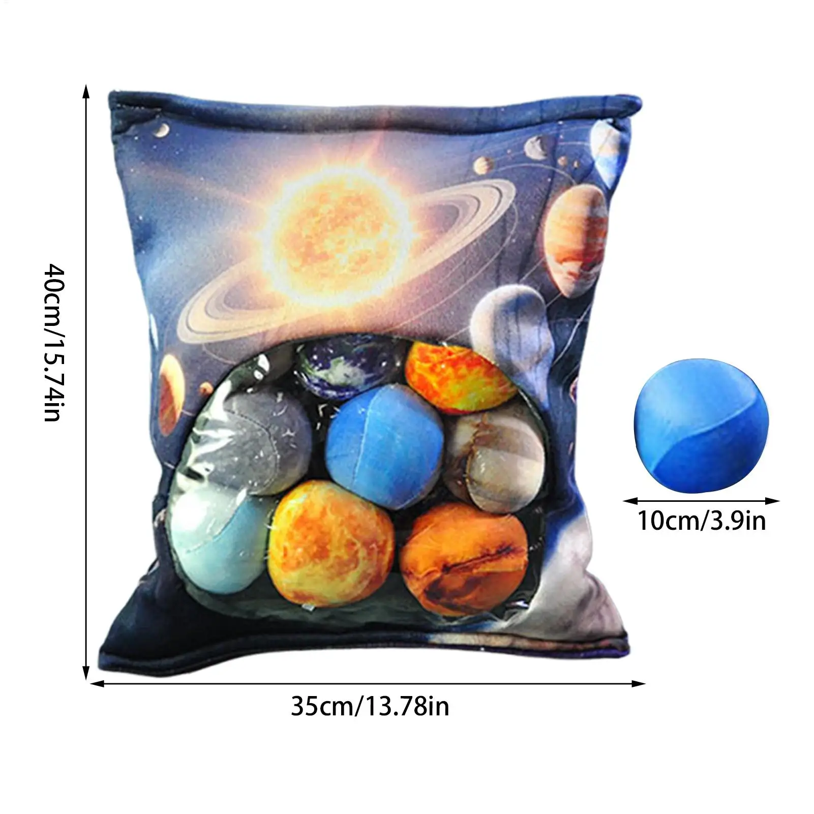 หมอนอิงรูปดาวเคราะห์นุ่มนิ่มน่ารัก ชุดตุ๊กตาดาวเคราะห์แปดดวง สำหรับห้องนั่งเล่น ห้องนอน ห้องเด็ก ห้องทำงาน