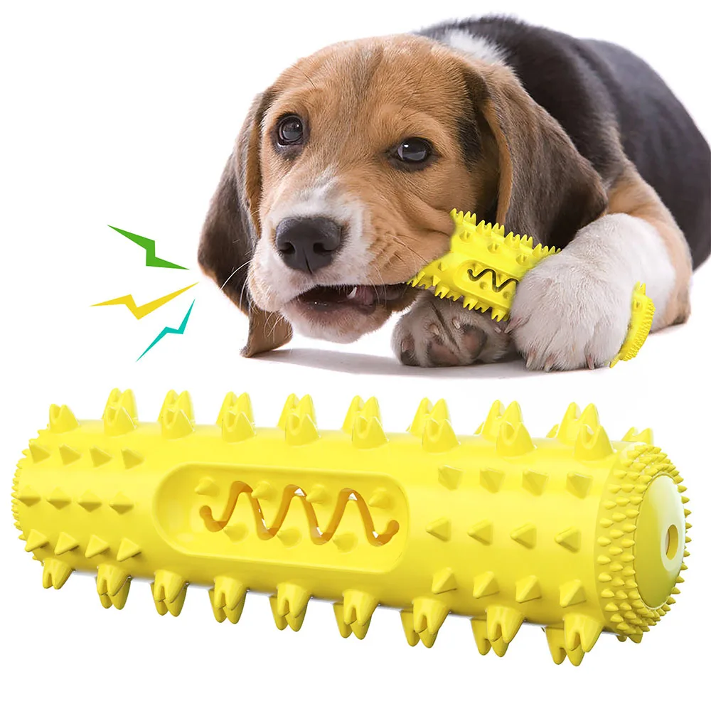 

Dog Toothbrush Toys Vocalizing Leaky Food Toys Teeth Grinding Sticks Healthy Material Teeth Cleaning Interactive Training