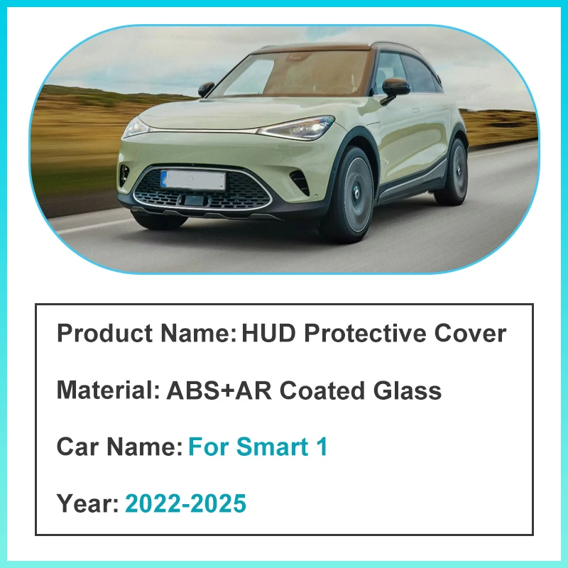 For Smart 1 2022 2023 2024 2025 Jingling #1 HUD Protection Cover Specialized Head-Up Display Protective Modification Accessories
