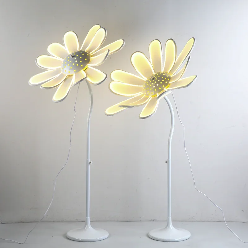 New wedding props luminous sunflower road Yinsen series wedding decoration creative background light petal lighting arrangement